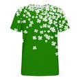 thumbnail image 6 of WRKEKC Summer Tops for Women Heart Print Round Neck Short Sleeve Loose T-Shirt Comfortable Fabric Lovely Pattern Daily Outfits, 6 of 7