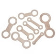thumbnail image 1 of Baohd 8 Pieces Pad Leveling Rings Musical Flute Leveler Steel Professional Pads Repair Tool for Clarinet Replacement Accessories, 1 of 8