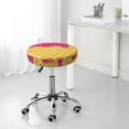 thumbnail image 7 of Round Bar Stool Seat Covers, Red Ice Cream Elastic Round Chair Cover Stool Seat Slipcover Bar Stool Cushions Round Pad for 12-14 inch, 7 of 7
