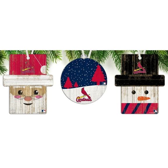 St. Louis Cardinals 3-Pack Ornament Set