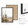 thumbnail image 3 of HAUS AND HUES Framed Western Wall Art - Set of 3 Desert Wall Art, Cactus Wall Decor, Framed Landscape Wall Art, Southwest Framed Art, Joshua Tree Wall Art, Framed Cactus Print (12x16, Black Framed), 3 of 6