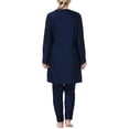 thumbnail image 6 of HNMKIU Swimsuits for Women Plus Size Full Coverage Loose Fit Long Sleeve Swim Dress with Hood and Pants Womens Swimwear 02_Blue，XXXL, 6 of 7