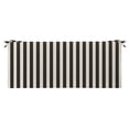 thumbnail image 1 of RSH Décor Indoor Outdoor Foam Bench Cushion with Ties, 72” x 18” x 3", Black & White Stripe, 1 of 6