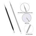 thumbnail image 2 of Outil Extracteur de Points Noirs 4 Pcs Kit d'Outils pour Boutons avec Boîte de Rangement Outil Extracteur de Boutons en Acier Inoxydable Outil de Retrait de Points Noirs Risque pour, Équipement de Beauté Argenté, 2 of 8