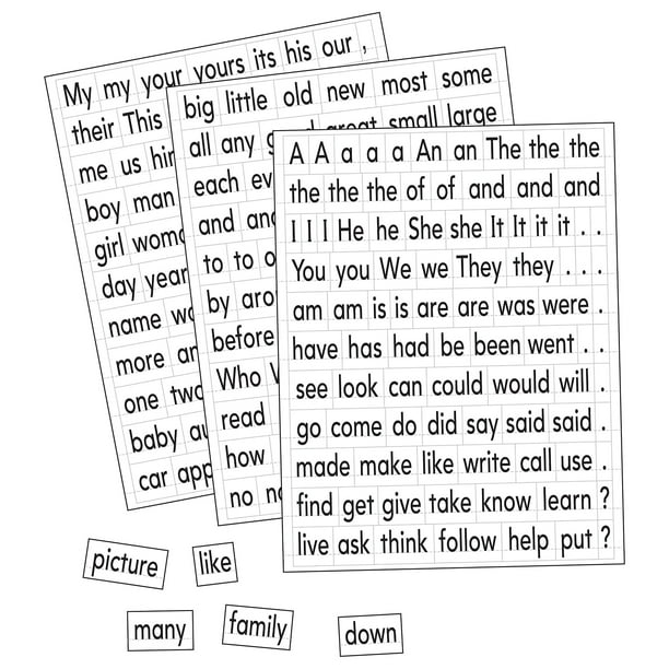 Educational insights Magnetic Sight Words and Sentence Builders, Over 240  Sight Words & Punctuation Marks: Perfect for Homeschool & Classroom, Ages 5+