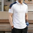 thumbnail image 2 of IhhxPro Men's Short Sleeve Moisture-Wicking Collared Shirt Contrast Shoulder Performance Summer Casual Athletic Fit Quick Dry Golf Outdoor M-4XL, 2 of 7