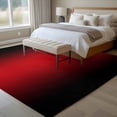 thumbnail image 5 of Gradient Red Black Washable Living Room Rugs 5'x8', Modern Abstract Minimalist Red Ocean Beach Low Pile Throw Large Area Rug Non-Slip Sturdy Edge Binding Carpet for Living Room Kitchen Office, 5 of 9