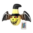 thumbnail image 3 of Fantasma inflable de Halloween para exteriores, decoración de PVC aterradora para el hogar con LED incorporados, decoración para fiestas navid, 3 of 9