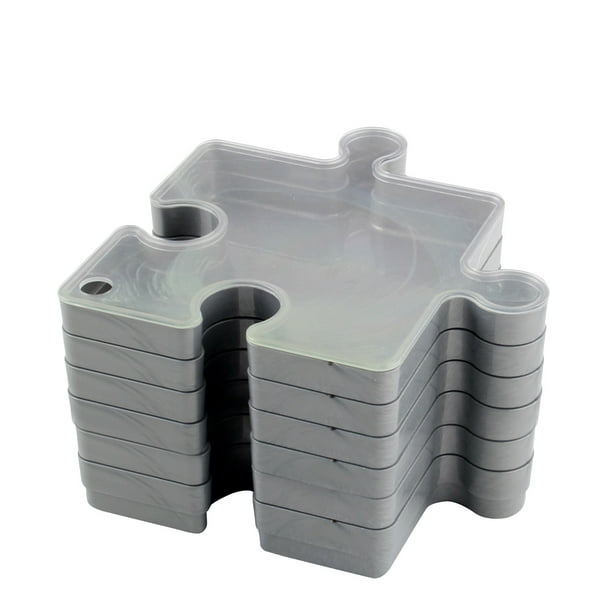 Mikilon Boîte de puzzle empilable Plateau de tri de puzzle Boîte de  rangement de puzzle de trieur en plastique 