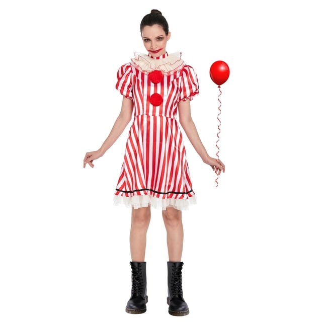 Vestido de payaso Costume Toynk para mujer, talla única