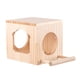 thumbnail image 1 of Nido de casa para pájaros, caja de hábitat de madera para pájaros para ver el jardín, decoración de patio y jardín L con soporte de poste, 1 of 9