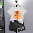 thumbnail image 3 of Disney-Conjunto de camiseta de algodón para niño y niña, ropa deportiva para niño y niña, camisetas de cómic, ropa informal para bebé, regalo, 3 of 5