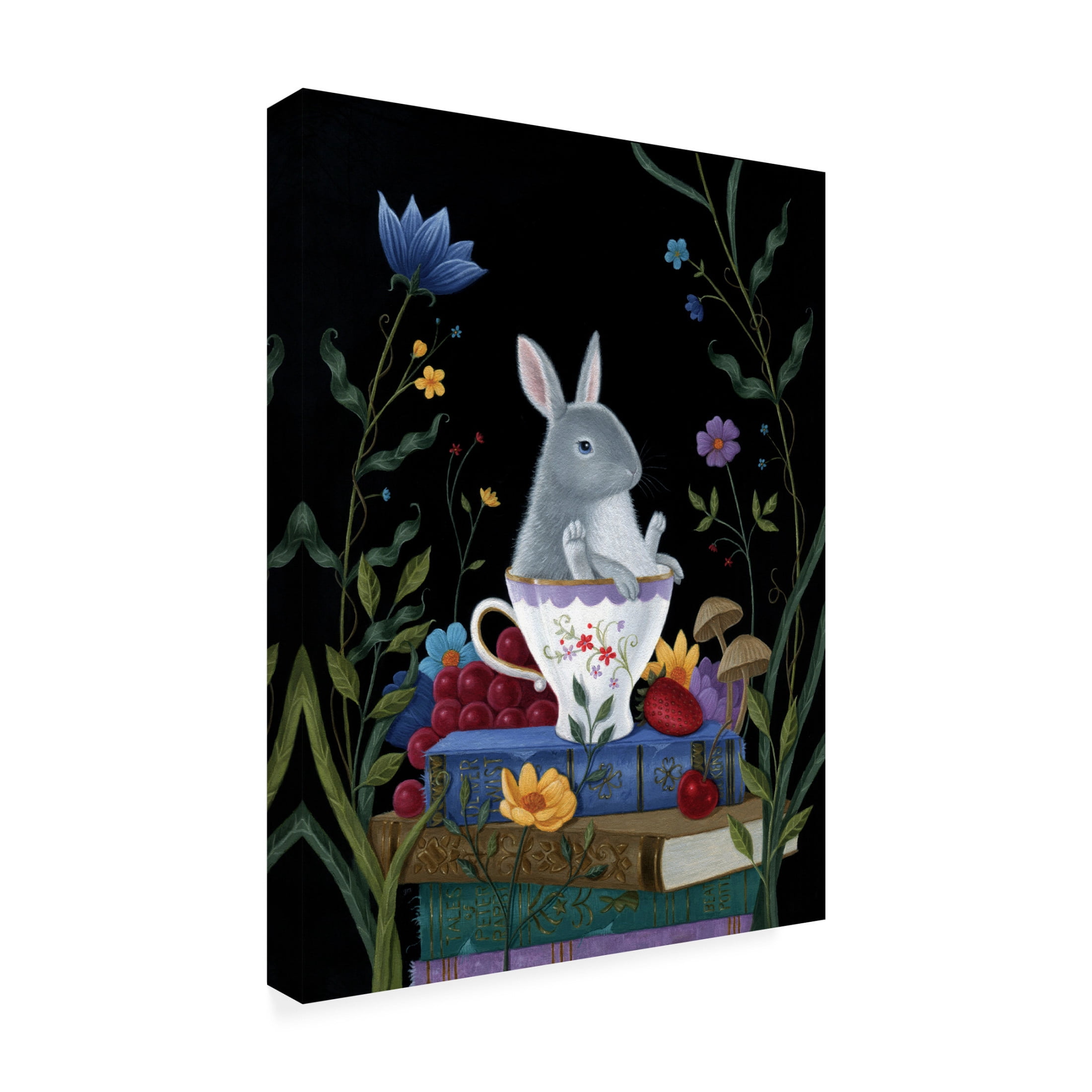 Canvas Wall Art - Gina Matarazzo 'Lilys Predicament' Wall Art for Living Room, Bedroom, or Office Décor by Trademark Fine Art - 18 x 24 Inches