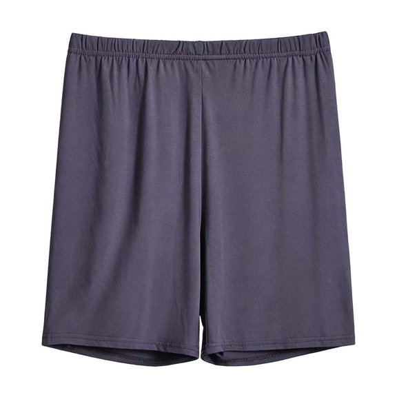 Bosfbaoi Plus Size Women's Elastic Waist Sleep Shorts Soft Loose Casual Loungewear Bottoms