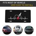 thumbnail image 6 of Heartbeat Phlebotomist Phlebotomy Syringe Blood Full License Plate 6" x 12" Aluminum Decorative Front License Plates Metal Car Plate Novelty Vanity Tag Cover with 4 Holes Car Decor Accessory, 6 of 9