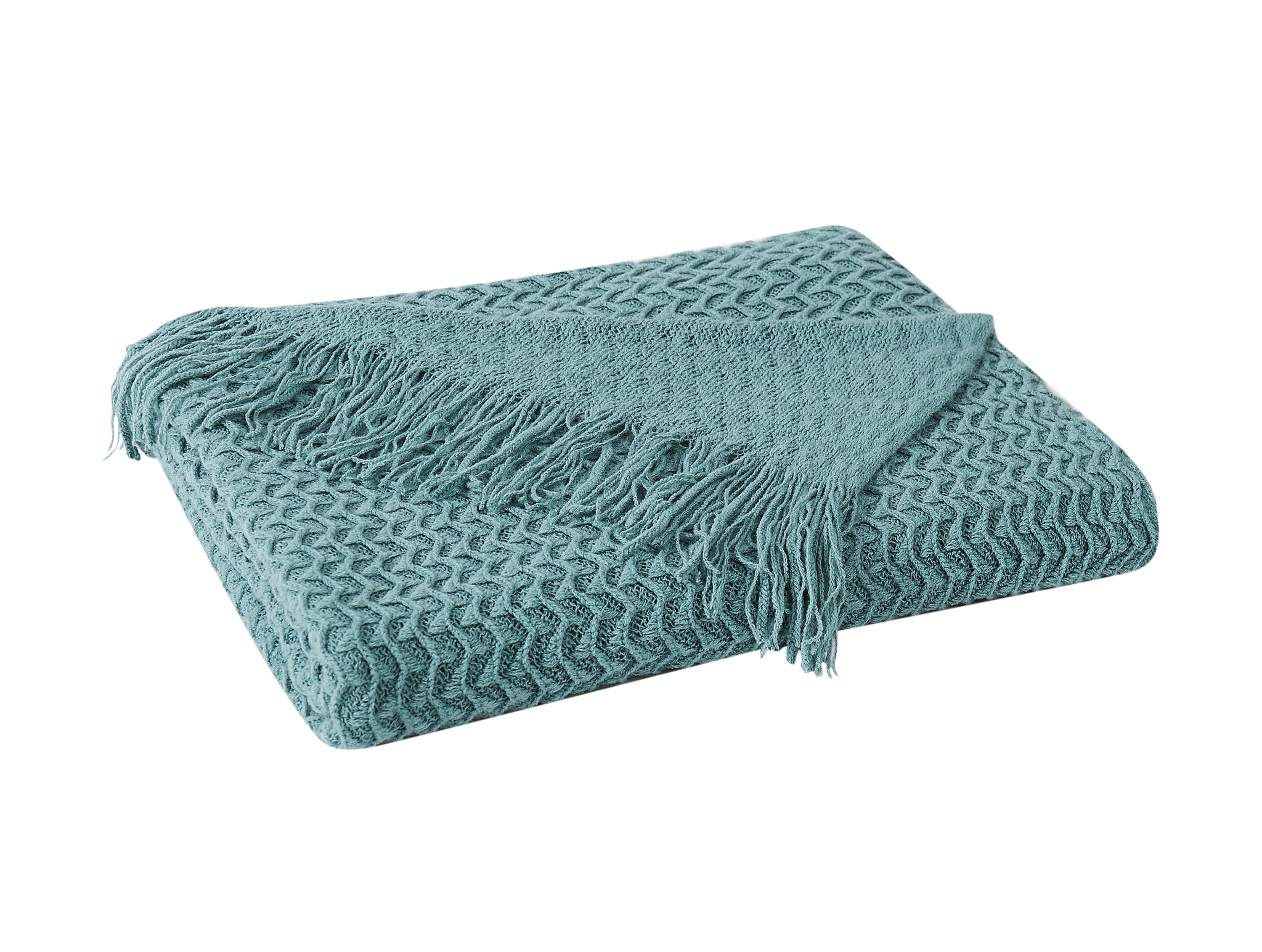 Montesori Sweater Throw Seafoam Blue