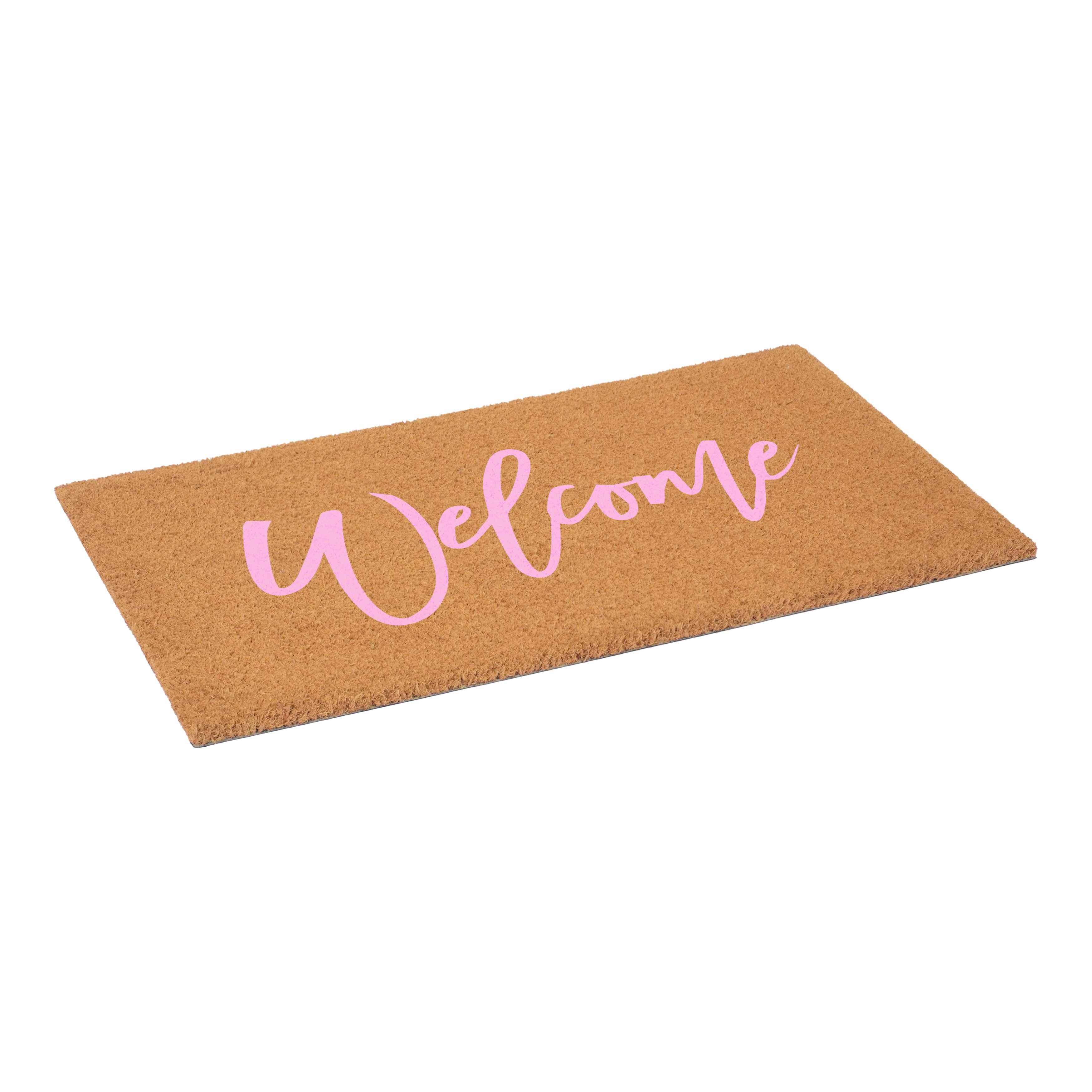 Calloway Mills 116202436 Cursive Welcome Doormat, 24" x 36", Pink