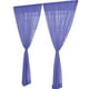 thumbnail image 1 of Advancent Cortinas/cortinas/paneles/tratamiento o bufanda de gasa transparente para ventana, colores sólidos surtidos Kits de decoración para fiestas violeta 100*270cm, 1 of 6