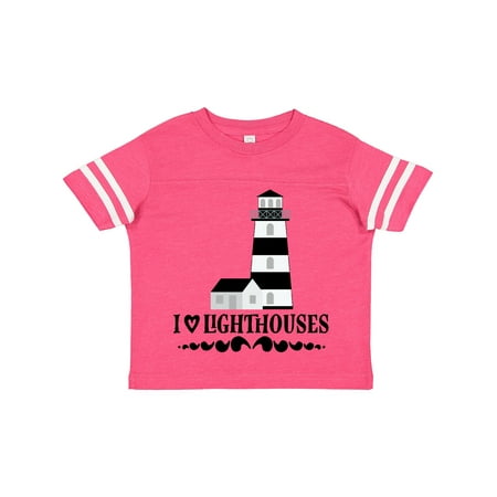 

Inktastic I Love Lighthouses Gift Toddler Toddler Girl T-Shirt