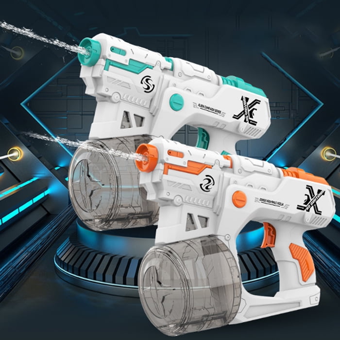 Electric Water Gun Up to 33 FT Range Automatic Squirt Guns 450ml Water
