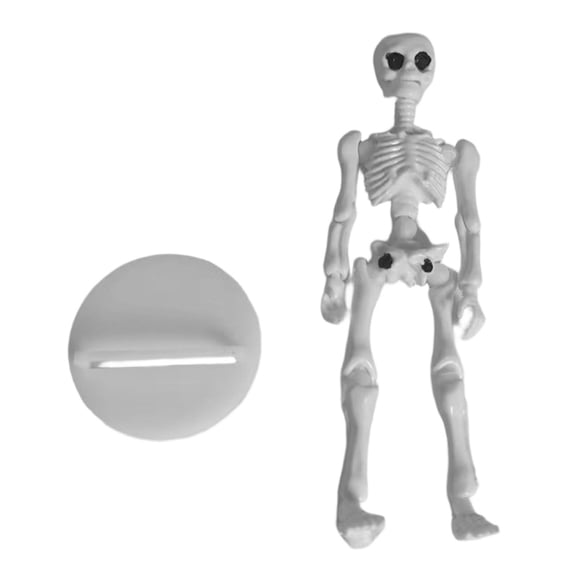 Skeleton Figurine Desktop Ornament – Halloween Themed Collectible Sculpture for Home, Office & Shelf Display
