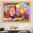 thumbnail image 2 of Kit de bordado de diamantes redondos coloridos con diseño de León, pintura de diamante, punto de cruz, mosaico de animales, regalo hecho a mano, 12x16 pulgadas, 2 of 5