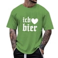 thumbnail image 3 of Razzly Men's Graphic T Shirt Funny Print Short Sleeve Casual Tee Comfortable Summer Top for Daily Wear Lightweight Breathable Blend(Green,3XL), 3 of 6
