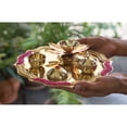 thumbnail image 3 of Indian Art Villa 10’’ Brass Designer Pooja Thali - Traditional Worship Plate, 3 of 4