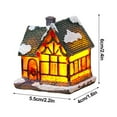 thumbnail image 3 of YOPTOP Christmas Village LED Lighted Christmas Village Houses with Figurines  Christmas Village Collection Indoor Room Decor - Collectible Buildings,style4, 3 of 14