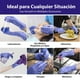 thumbnail image 4 of Guantes de Nitrilo Best Trading Azul Ártico Tecnología Touchscreen Ajuste Perfecto Mediano, 4 of 8