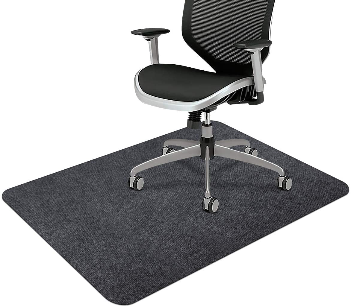 Wood/Tile Protection Mat for Office Home 36x55 inches & Tile Floor Black 36x55 Office Chair Mat for Hardwood Floors Non-Slip Computer Desk Mat for Rolling Chairs 