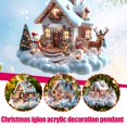 thumbnail image 2 of Yiokii Christmas Acrylic Ornaments Castle House Pendant Dection Year Gift R7, 2 of 8