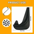 thumbnail image 3 of JZ EVA 4Pcs Universal Car Auto Van Mud Flaps Mudflaps Wheel Fender Flares Sludge Mire Splash Guards Cover Front and Rear, 3 of 4
