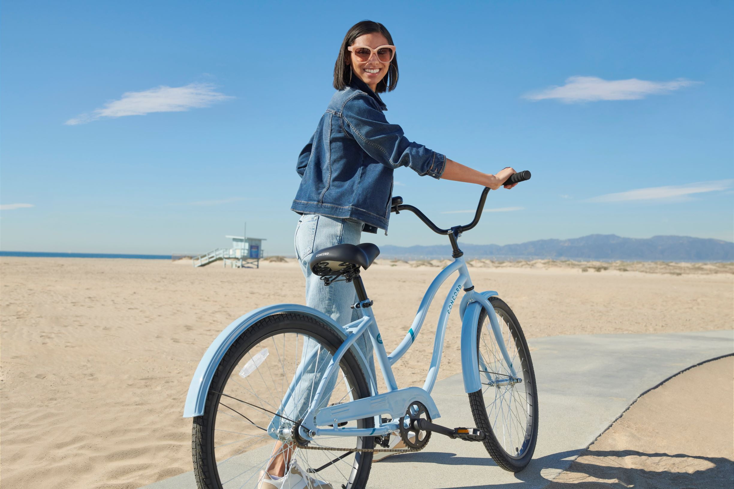 Concord 26" Pacifica Cruiser Bicycle, Fits Riders 5'2" - 5'10"+, Adult, Unisex, Light Blue