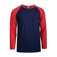 thumbnail image 4 of 3 Packs of Top Pro Men & Women Long Sleeve Baseball Raglan Tee Shirt Top (S-3XL), 4 of 4