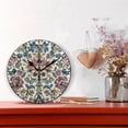 thumbnail image 2 of YAZAOO Decorative Wall Clock Size：25cm Regal Floral Elegance Design Pattern Clock, 2 of 10