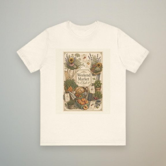 Weekend Market Club Farmers Market T-Shirt, Garden Tee