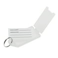 thumbnail image 4 of Uxcell 56x29mm Plastic Key Tags with Split Keyring White 20 Count, 4 of 4