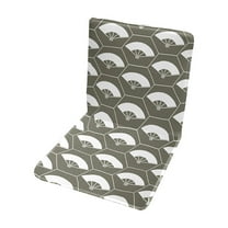 Hgallory Polyester Skin-Friendly Breathable Seat Cushion with Backrest, Household Double Sided Thick Chair Cushions Floor Pads for Home Office, Modern Simple Home Decor, 16"x31", 1PC, A