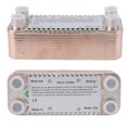 thumbnail image 2 of Enfriador de mosto casero, 20 placas Intercambiador de calor de placas de acero inoxidable de mosto casero Intercambiador de calor casero Tecnología de vanguardia, 2 of 8