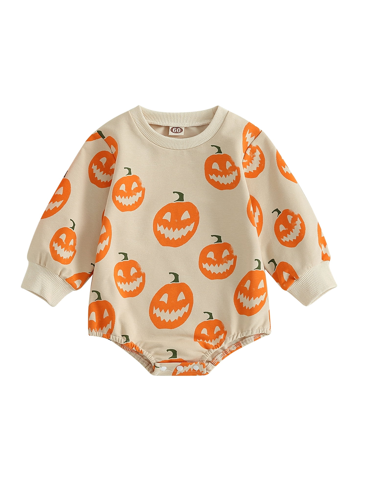 Toddler Infant Baby Girl Boy Halloween Outfit Pumpkin Sweatshirt