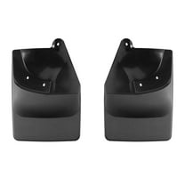 WeatherTech Custom No Drill Splash Guard MudFlaps compatible with 2022-2026 Chevrolet Silverado 1500, Rear Pair - Black