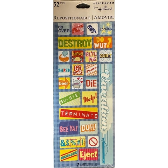 Stickeroni Word Art Stickers [200SS1090]