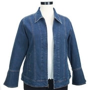 Women's Plus-Size Stretch Denim Jacket