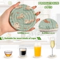 thumbnail image 3 of WOBOGO Swims Sea Otter Coil Coasters Set of 6 Minimalist Cotton Woven 3.94 inch Non-Slip Insulated and Absorbent Home Accessories., 3 of 7