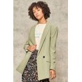 thumbnail image 1 of A Solid Woven Blazer Jacket, 1 of 1