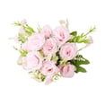 thumbnail image 5 of Walbest Artificial Rose Branch with Stem 5 Fork 5 Head Home Wedding Party Faux Silk Flower Floral Arrangement Indoor Outdoor Garden Decoration Photo Props, 5 of 8