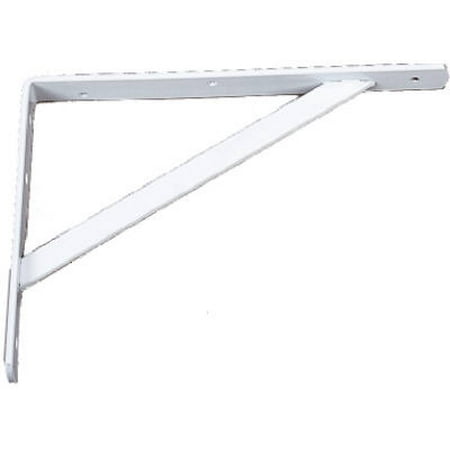 

Knape & Vogt Mfg Co 2PK 12 300MM White Epoxy Coat Finish Heavy Duty L Bracket 1