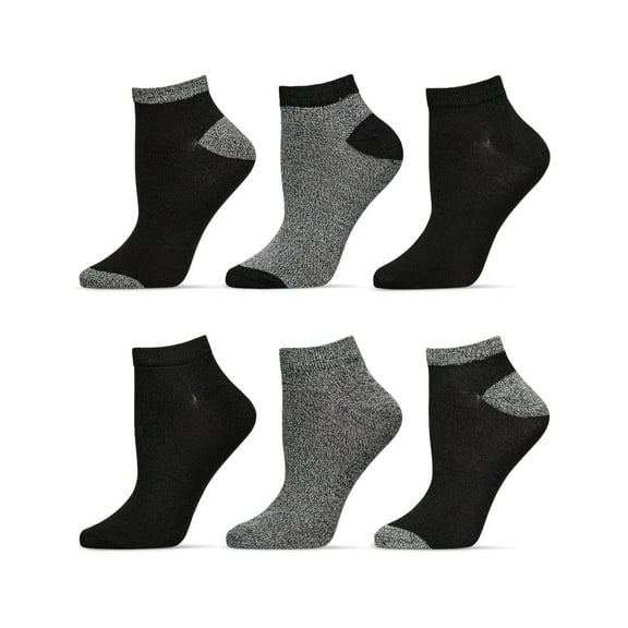 MeMoi Marled Buttersoft Low-Cut Socks 6 Pair Pack - Mens - Male