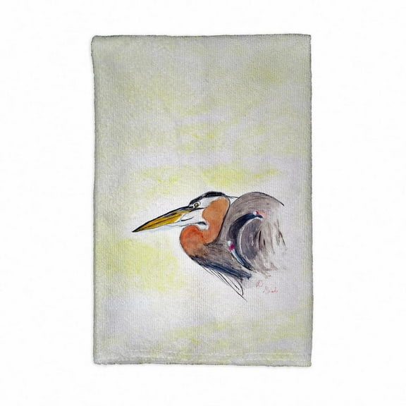 Betsy Drake Interiors Heron Portrait Kitchen Towel
